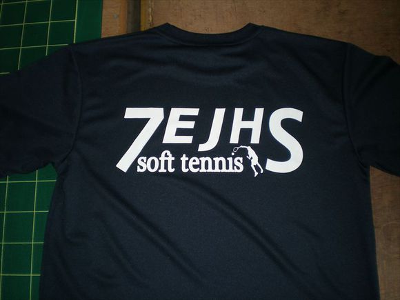 中学校テニス部Tシャツ